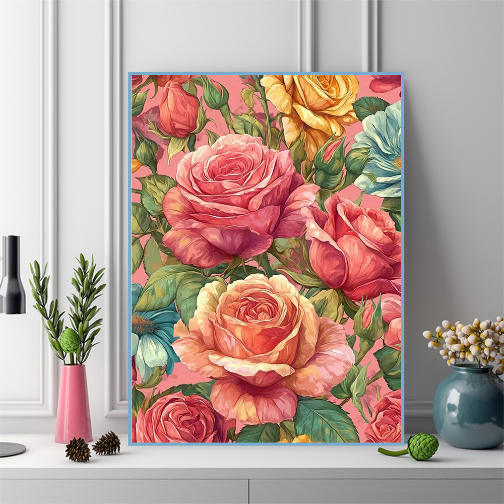 Momoart Full Drill Diamond Emb - Embroidery Rose Stitch recensie en prijs