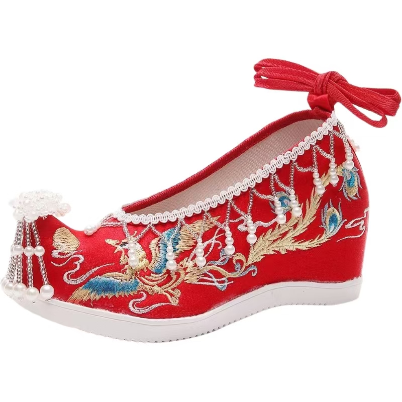 Women New Red Embroidered Wedd - Embroidery Canvas recensie en prijs