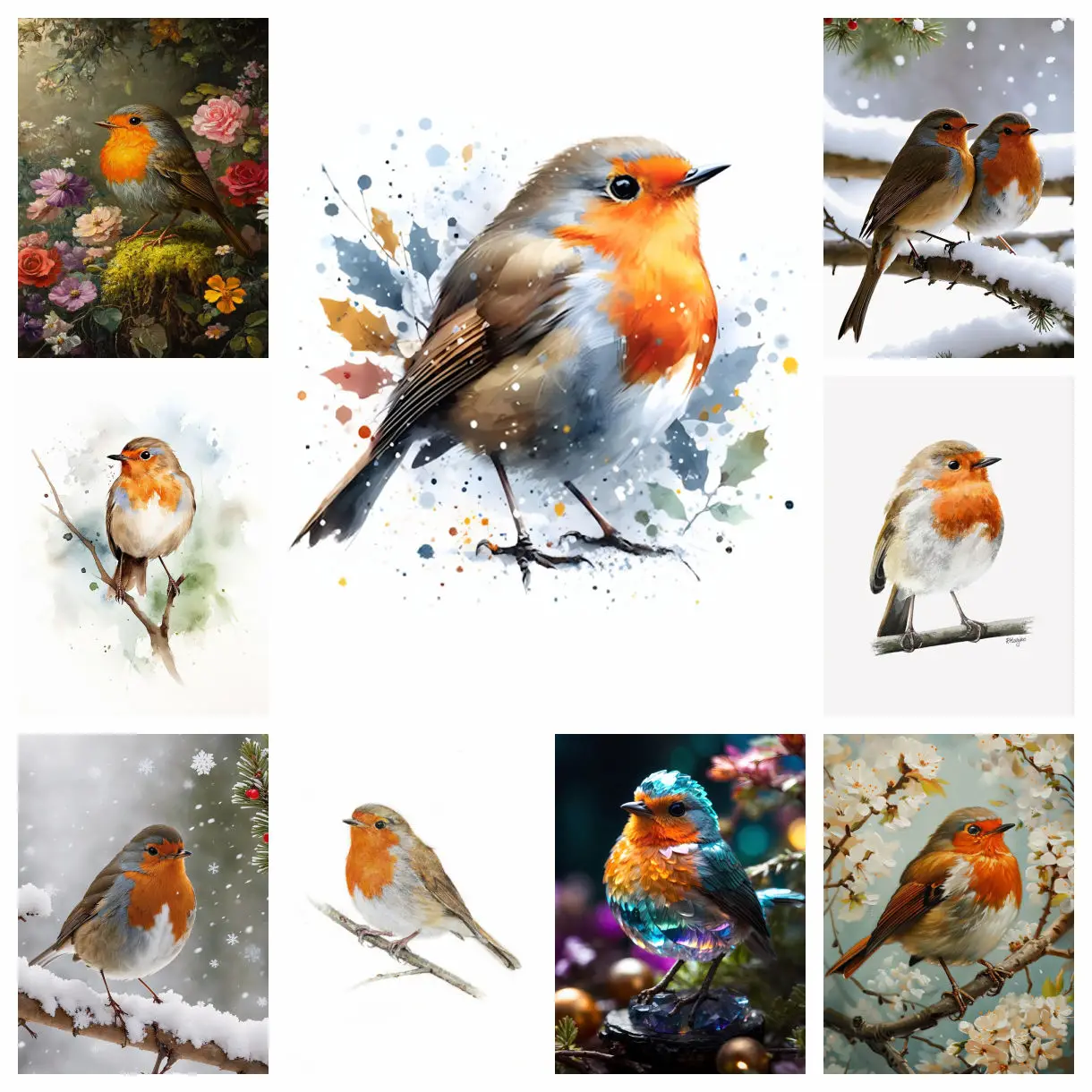 Robin Bird Diamond Art Paintin - Embroidery Cream recensie en prijs