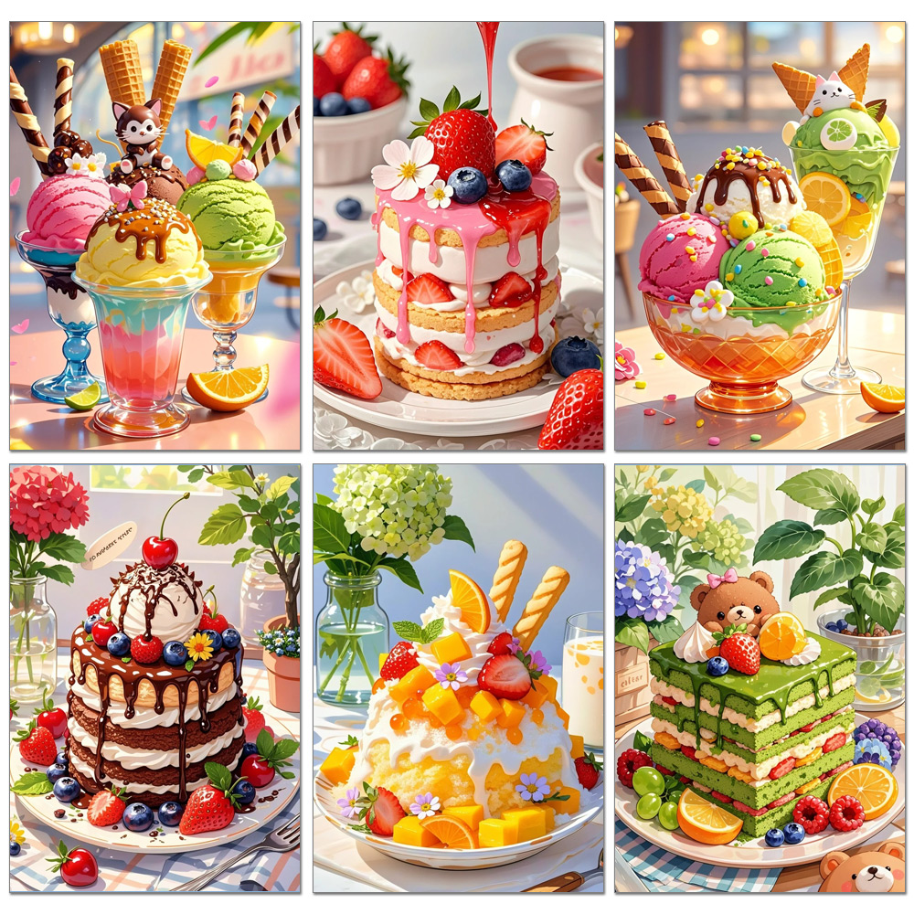 5D Diy Diamond Painting Ice Cr - Embroidery Cream recensie en prijs