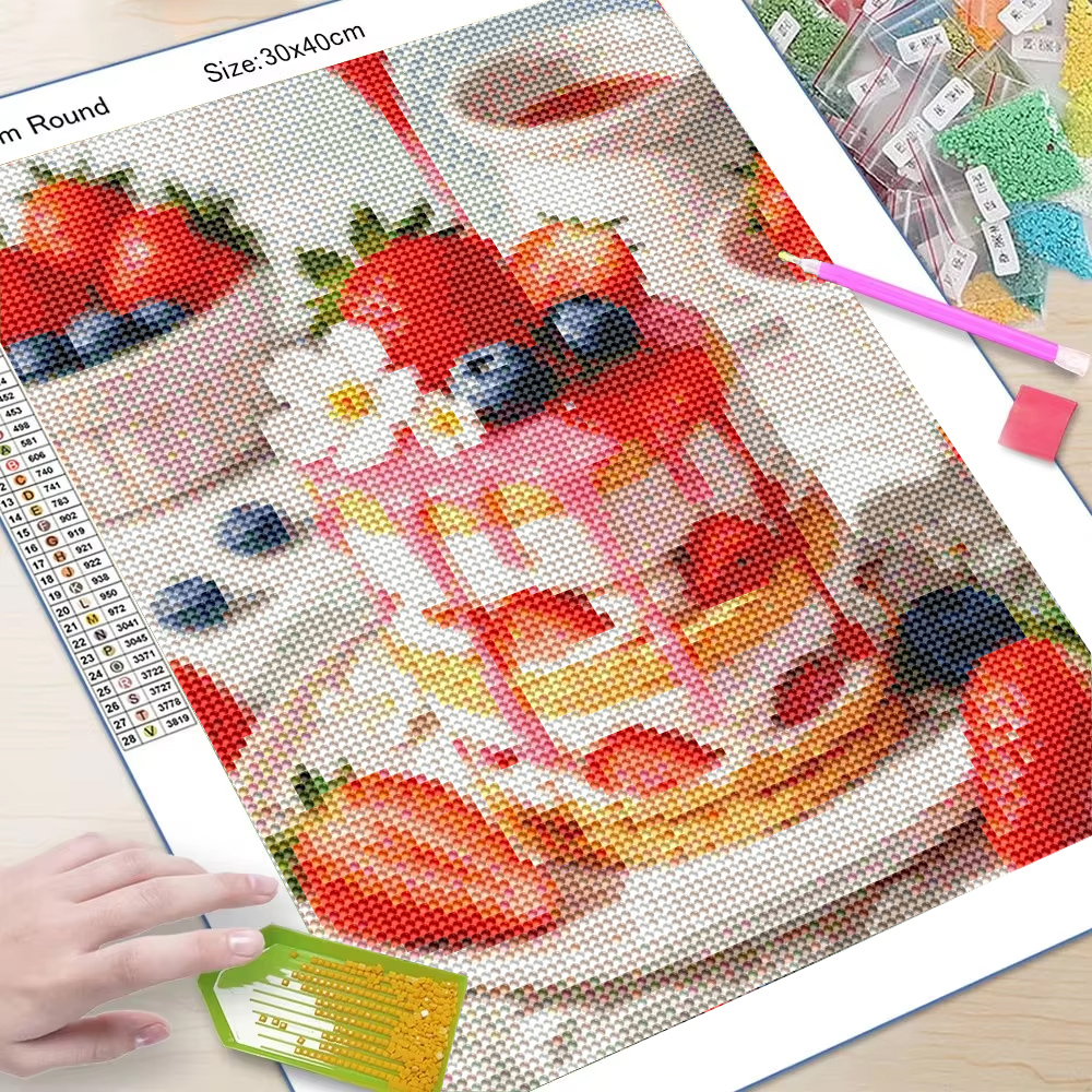 5D Diy Diamond Painting Ice Cr - Embroidery Cream recensie en prijs