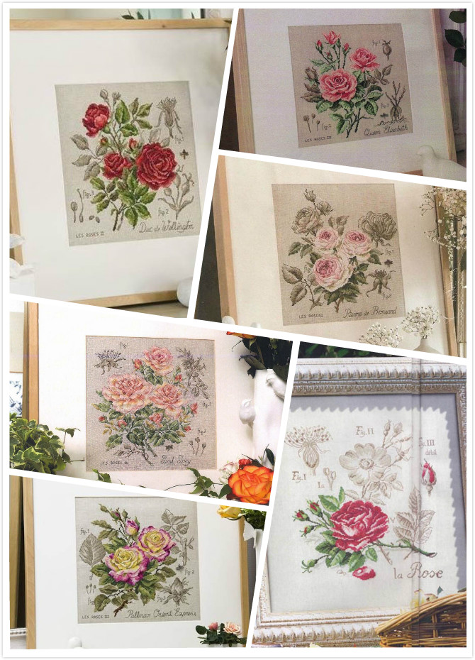 Dfea-Flower Series Rose Cross  - Embroidery Rose Stitch recensie en prijs