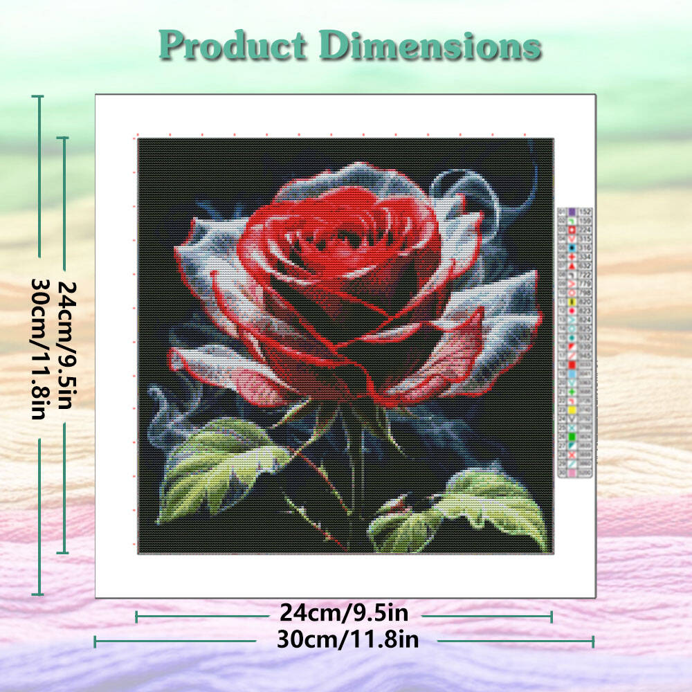 DIY Rose Flower Cross Stitch K - Embroidery Rose Stitch recensie en prijs