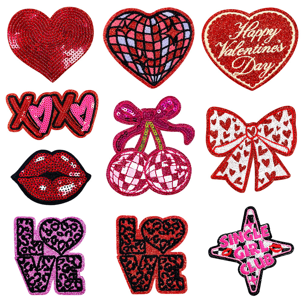 10pcs/set 2026 New Valentine's - Embroidery Lips recensie en prijs