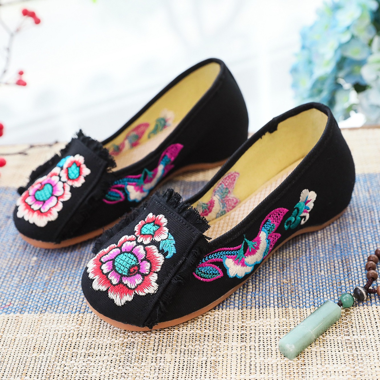 Woman Woven Shoes New Ethnic S - Embroidery Canvas recensie en prijs