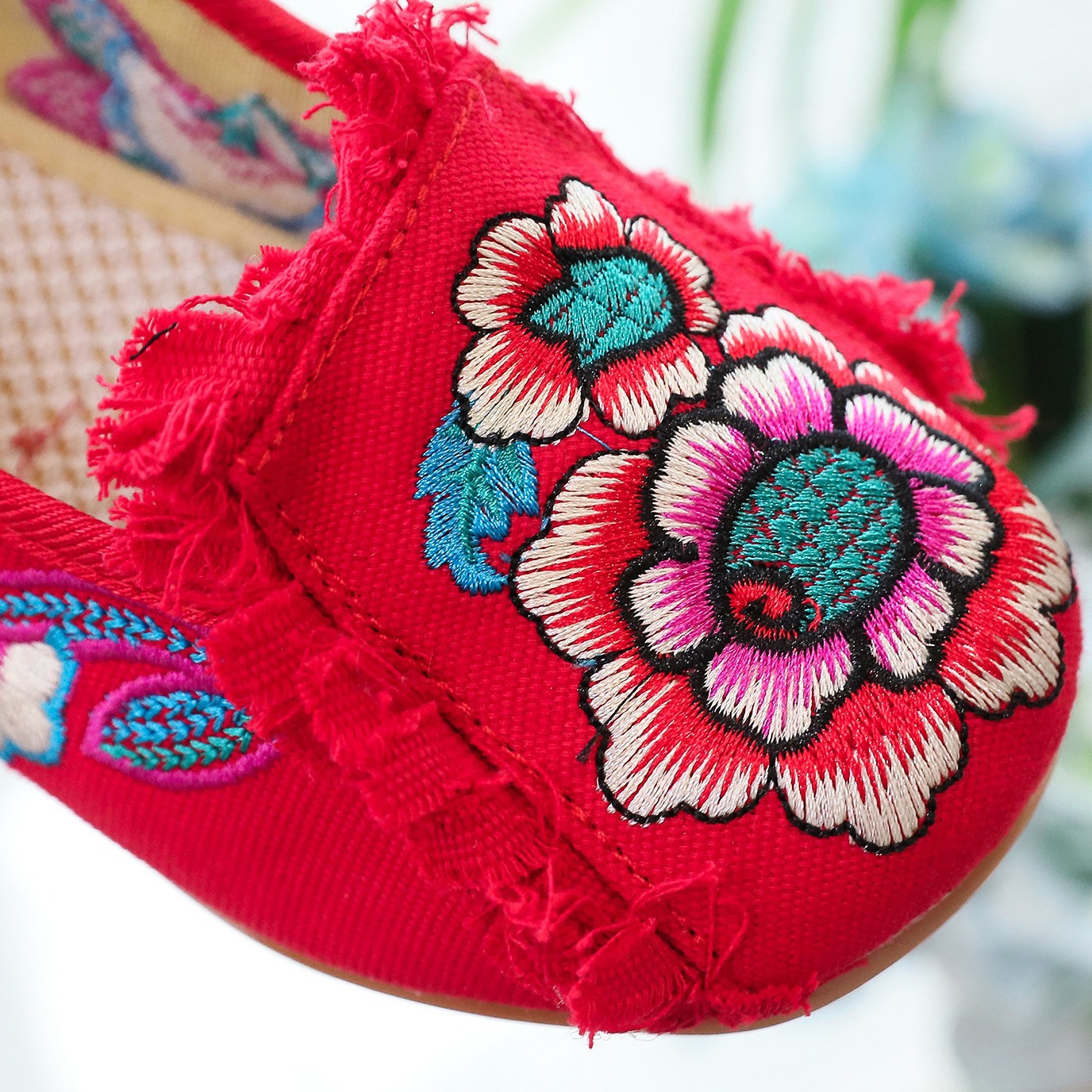 Woman Woven Shoes New Ethnic S - Embroidery Canvas recensie en prijs