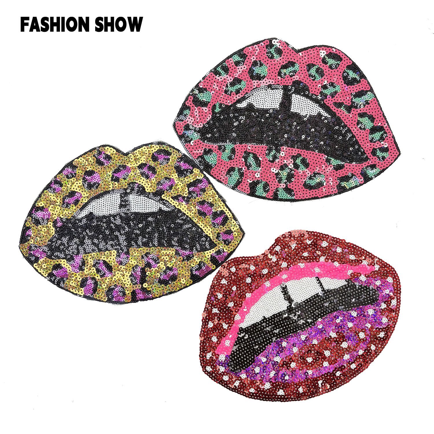 Iron-On DIY Lip-Shaped Sequin  - Embroidery Lips recensie en prijs