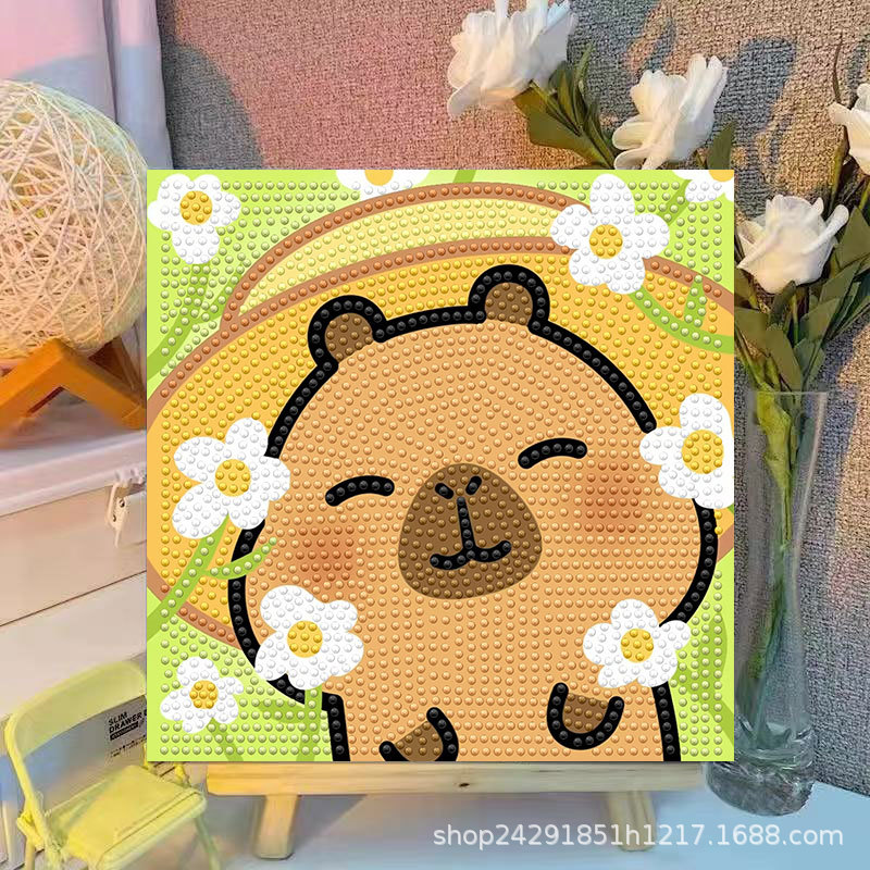 Cartoon Capibala Crystal Diamo - Embroidery Painting recensie en prijs