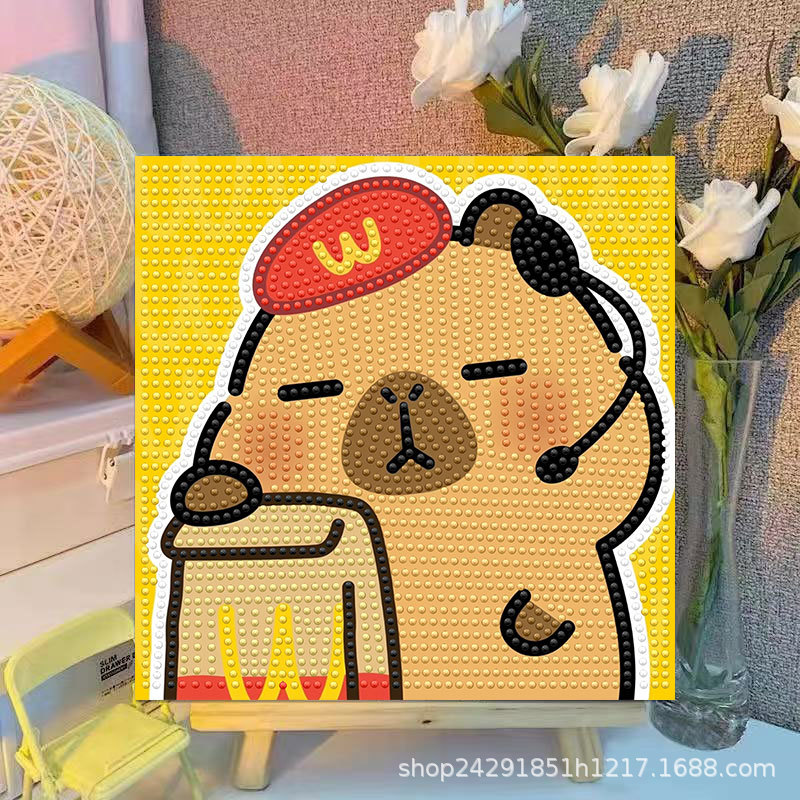 Cartoon Capibala Crystal Diamo - Embroidery Painting recensie en prijs