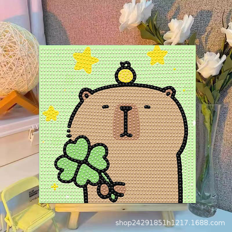 Cartoon Capibala Crystal Diamo - Embroidery Painting recensie en prijs