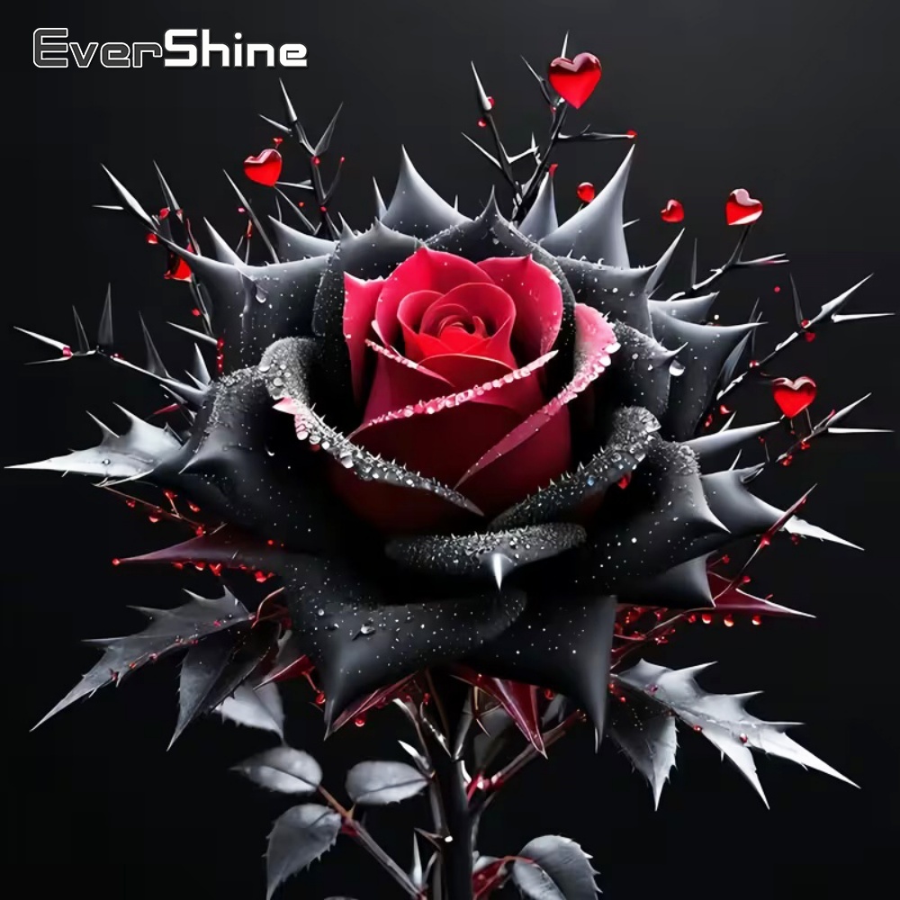 Evershine Diamond Painting Ros - Embroidery Rose Stitch recensie en prijs