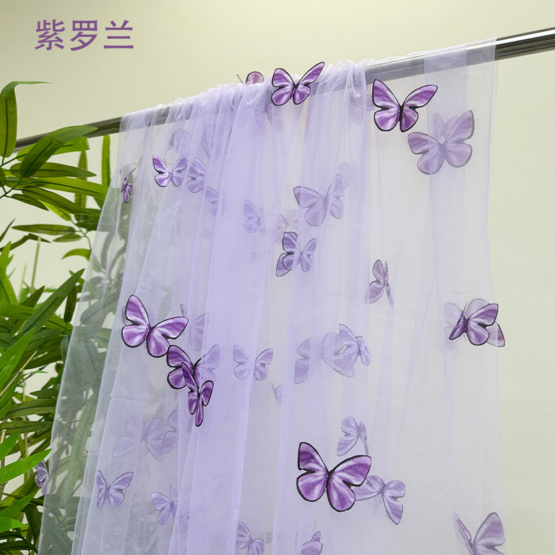 3D Butterfly Embroidery Tulle  - Embroidery Net Fabric recensie en prijs