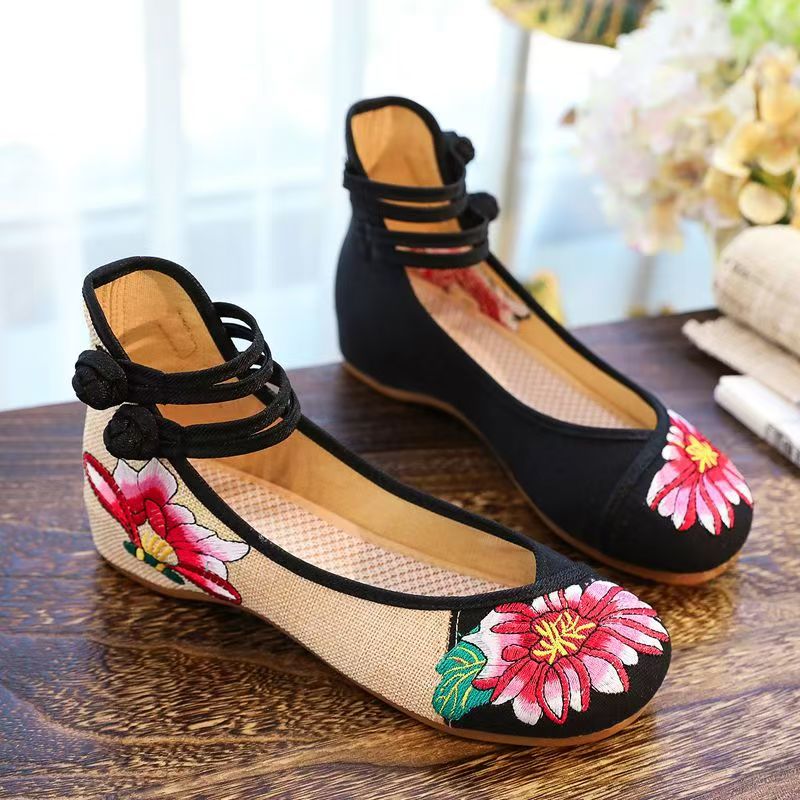 Woman Wedges Embroidered Cloth - Embroidery Canvas recensie en prijs