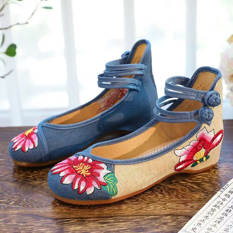 Woman Wedges Embroidered Cloth - Embroidery Canvas recensie en prijs