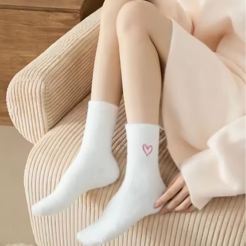 5 Pairs Women's Thickened Mink - Embroidery On Socks recensie en prijs
