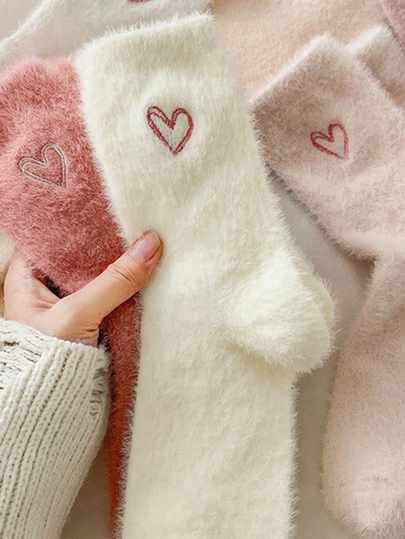 5 Pairs Women's Thickened Mink - Embroidery On Socks recensie en prijs