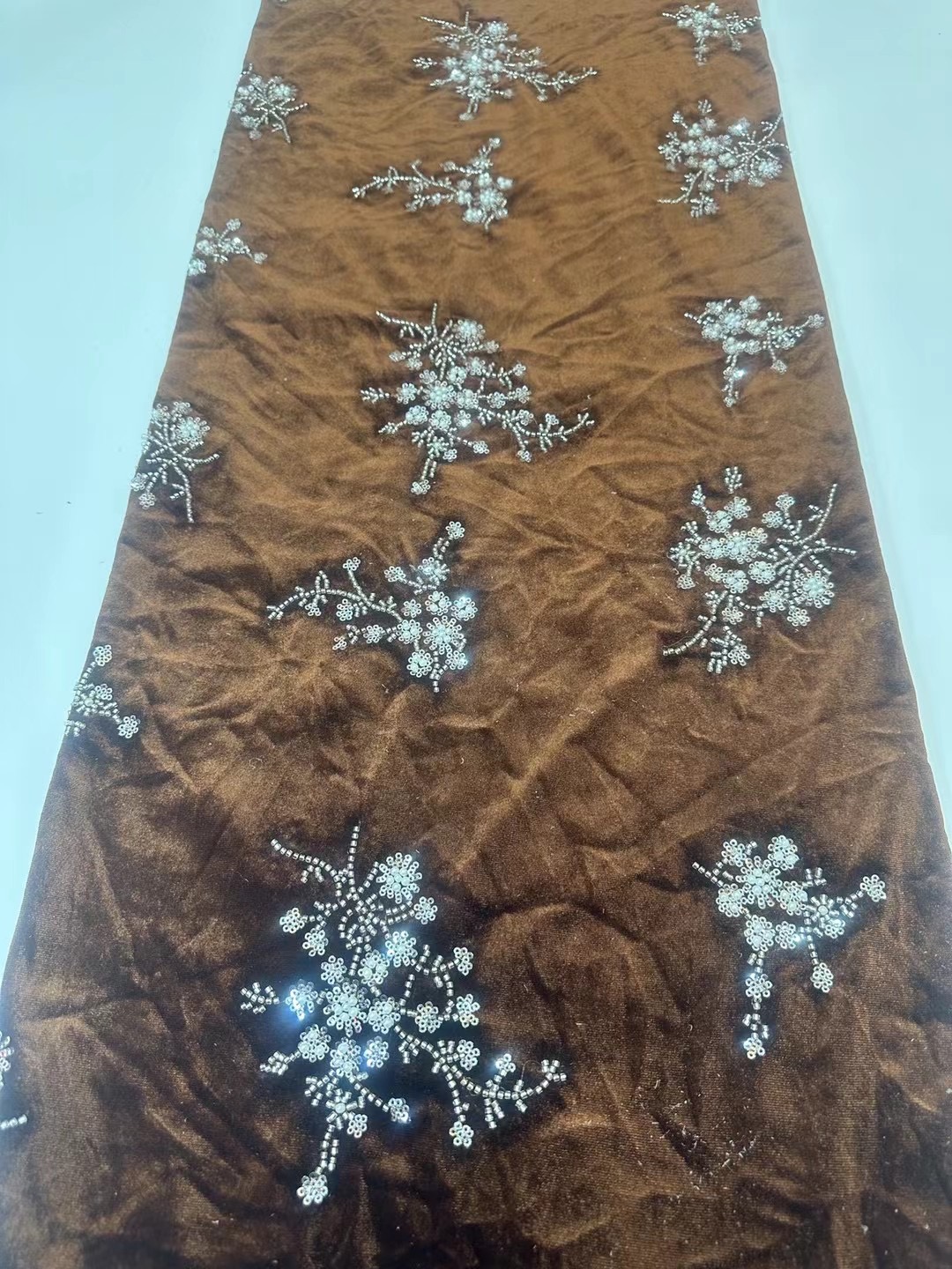 African Handmade Beads Velvet  - Embroidery Net Fabric recensie en prijs