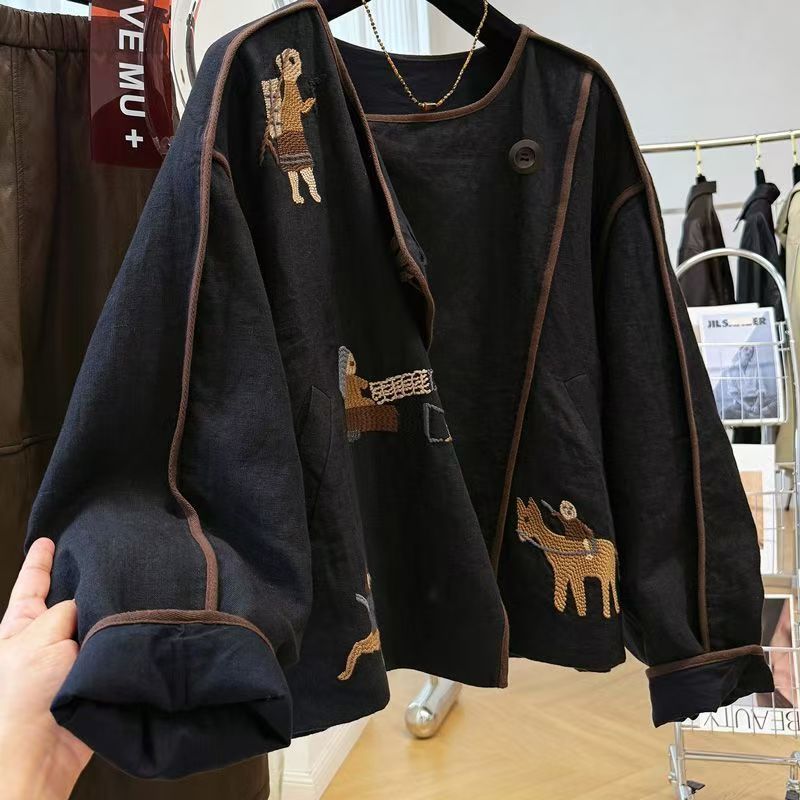 Heavy Embroidery Round Neck Sh - Embroidery Origin recensie en prijs