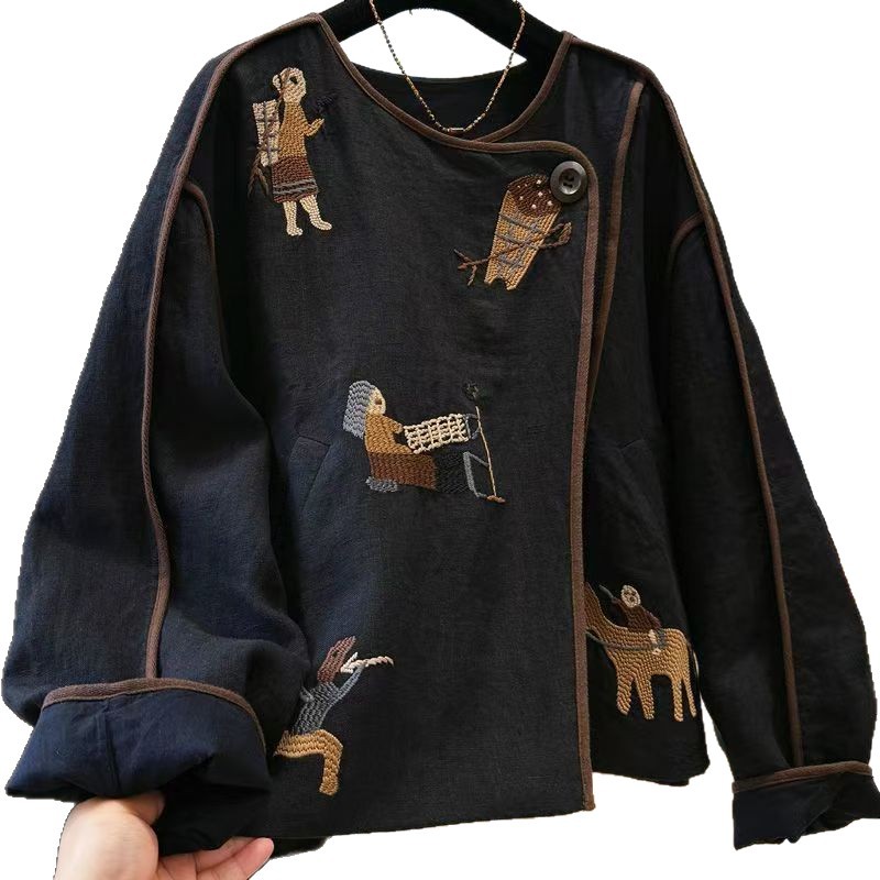 Heavy Embroidery Round Neck Sh - Embroidery Origin recensie en prijs